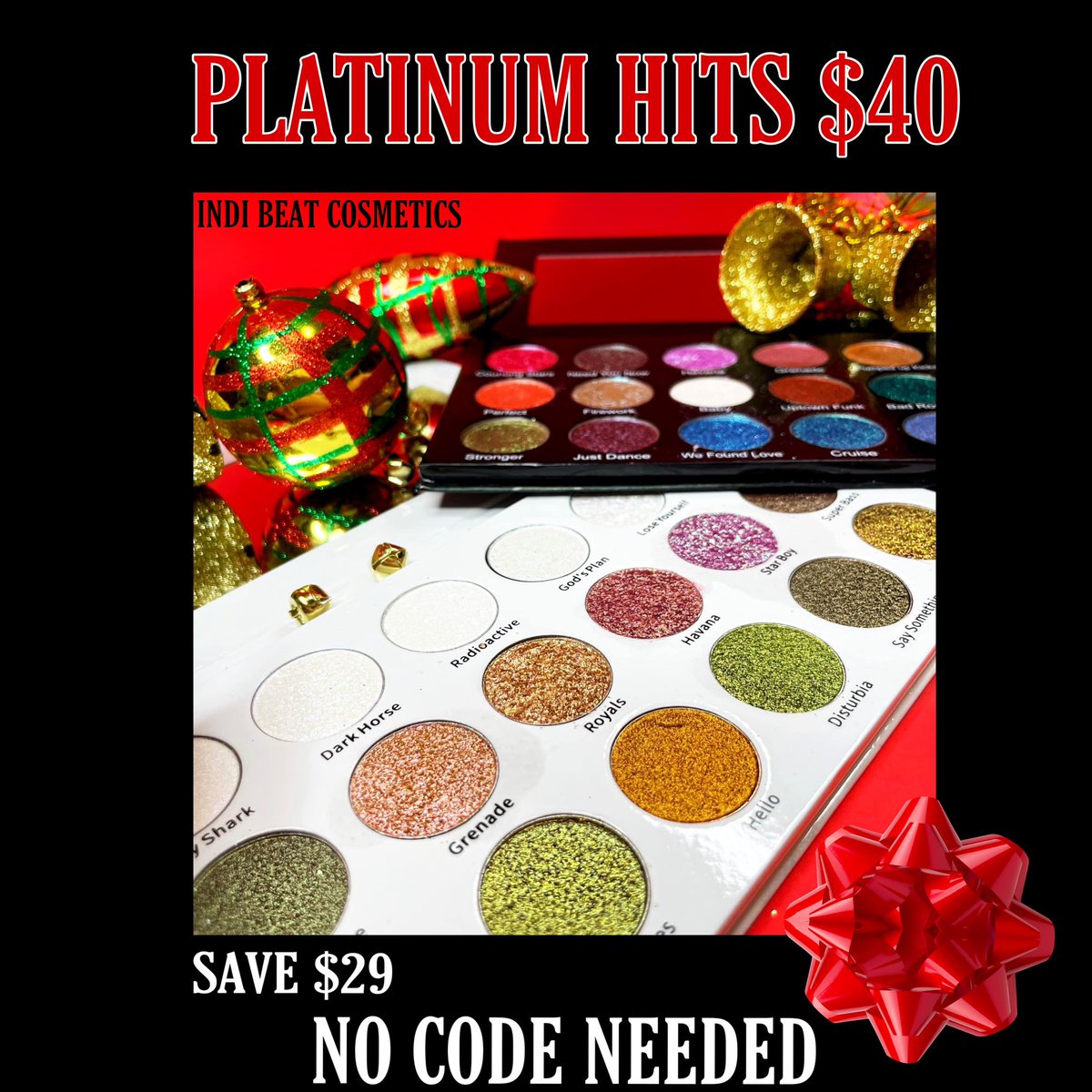 OMG THESE PALETTES HAVE NEVER BEEN THIS LOW! Save $29 right now and get Platinum Hots 1 or 2 for ONLY $40! 👀 😳😱