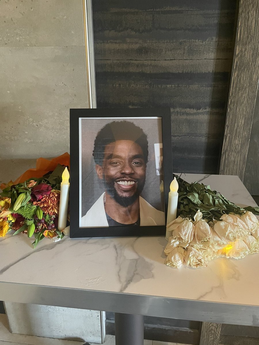 My local movie theater has a memorial to Chadwick as you walk in 😢