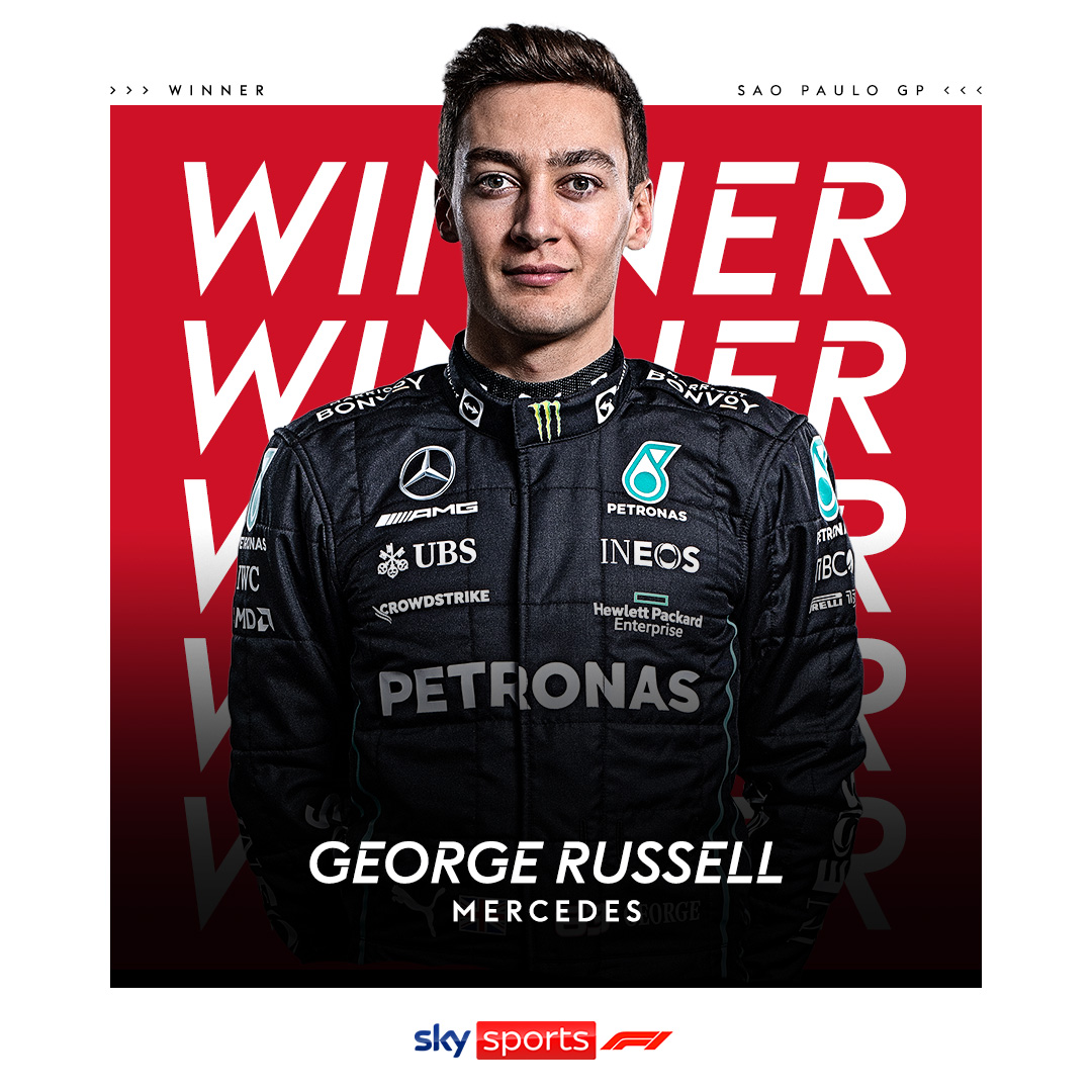̶M̶r̶ ̶S̶a̶t̶u̶r̶d̶a̶y̶ Mr Sunday! George Russell WINS the São Paulo Grand Prix! 🇧🇷