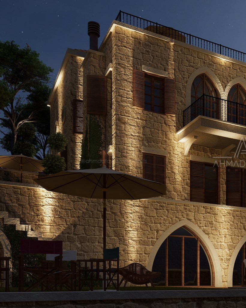 AhmadMFawaz's tweet photo. Cultured fieldstone Lebanese House, fully integrated into the forest of El Chouf
#architecture #lebanon #lebanese_architecture #traditional_houses #interior #design #animation #architectural_animation #movie #graphic_design #architect #af_architects #ahmadfawazarchitects https://t.co/6X9NdccMiW