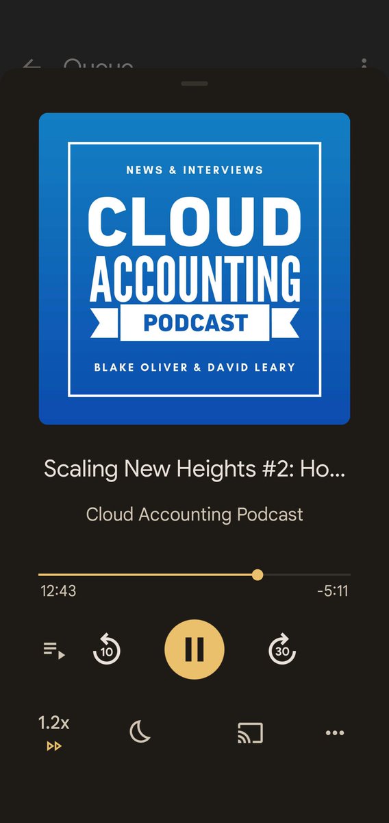 HeatherSmithAU's tweet photo. Enjoying the @CloudAcctPod interview with #Bookkeep questioning why bookkeepers and accountants don't "rise up"  and complain more about why @Grubhub does not offer accounting insights, and what tools offer great data https://t.co/AOukf5uAkJ