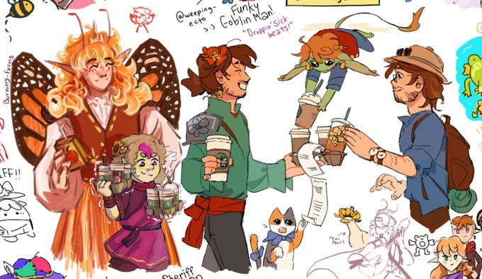 starbucks for the empires! (gem by @Burning_Furns and hermes by @Sg0rby) :) 
