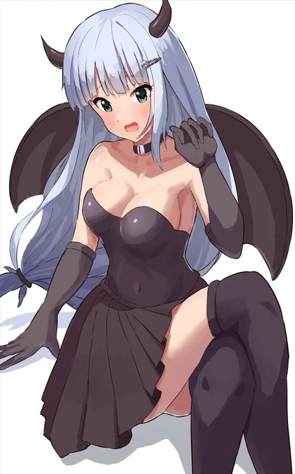 白石紬 悪魔コス 