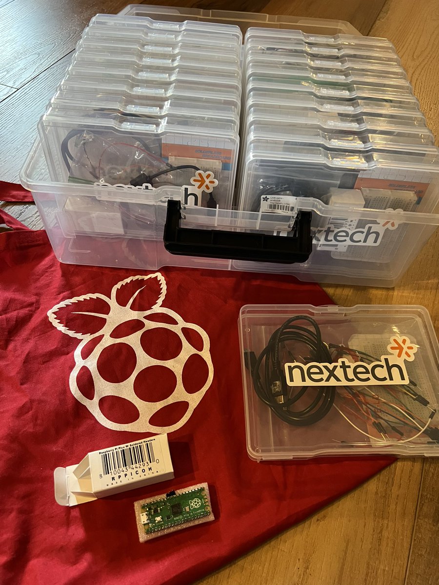 Kerry Sensenbrenner (@k_sensenbrenner) on Twitter photo Getting supplies ready for a <a href="/nextech/">Nextech</a> #evv Catapult workshop next weekend! Lucas Matte will be using <a href="/Raspberry_Pi/">Raspberry Pi</a> Picos and teaching #Python to catapult students! Getting supplies ready for a <a href="/nextech/">Nextech</a> #evv Catapult workshop next weekend! Lucas Matte will be using <a href="/Raspberry_Pi/">Raspberry Pi</a> Picos and teaching #Python to catapult students!