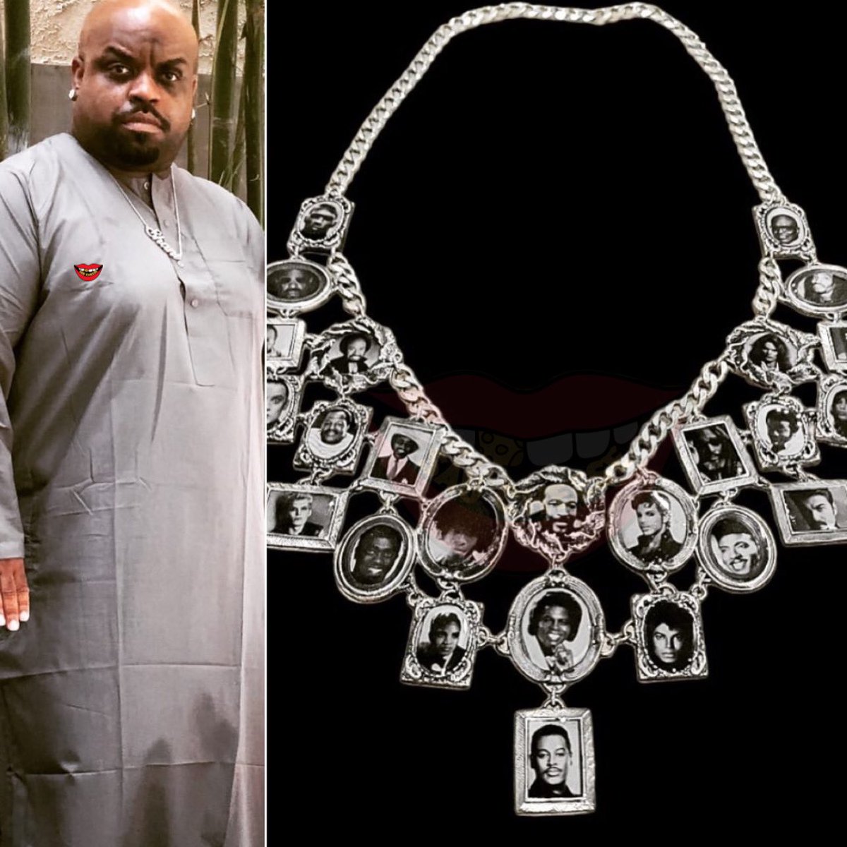 SaycheeseDGTL's tweet photo. CeeLo Green honors his favorite idols with custom made chain https://t.co/ONNoWkWq7N