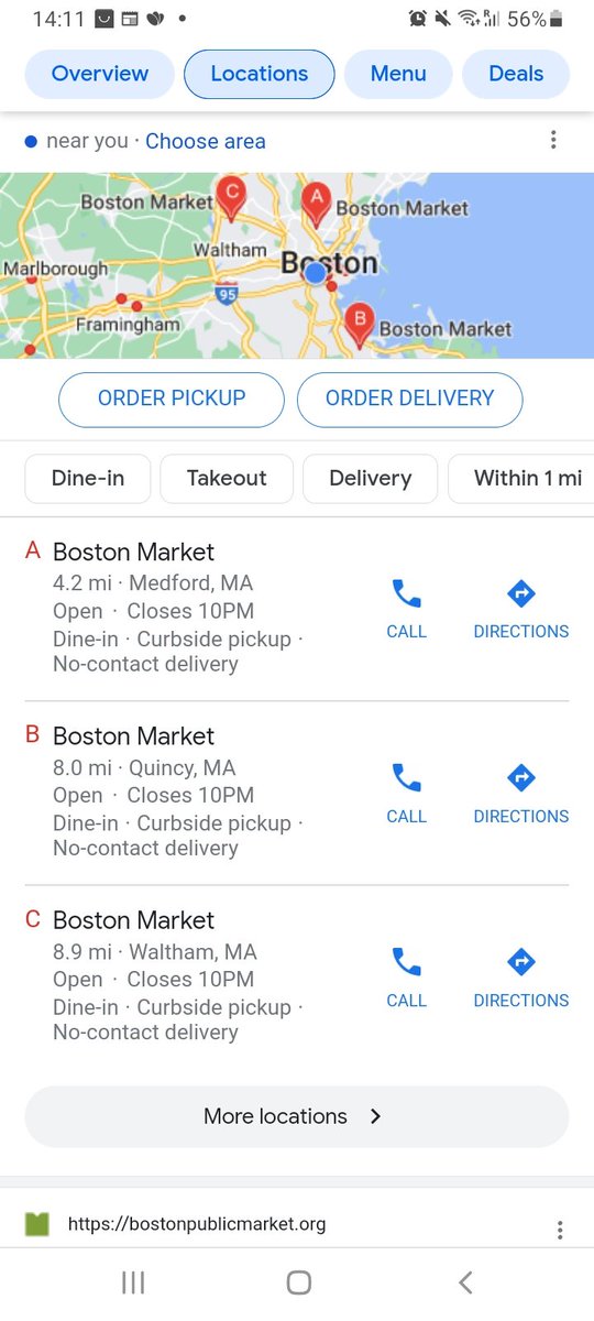 RachelDZop's tweet photo. @bostonmarket I am visting Boston for one week from the UK and wish to dine at Boston Market!! Are there no Boston Markets in Boston!? 😱 https://t.co/nSm4gVJQ0u
