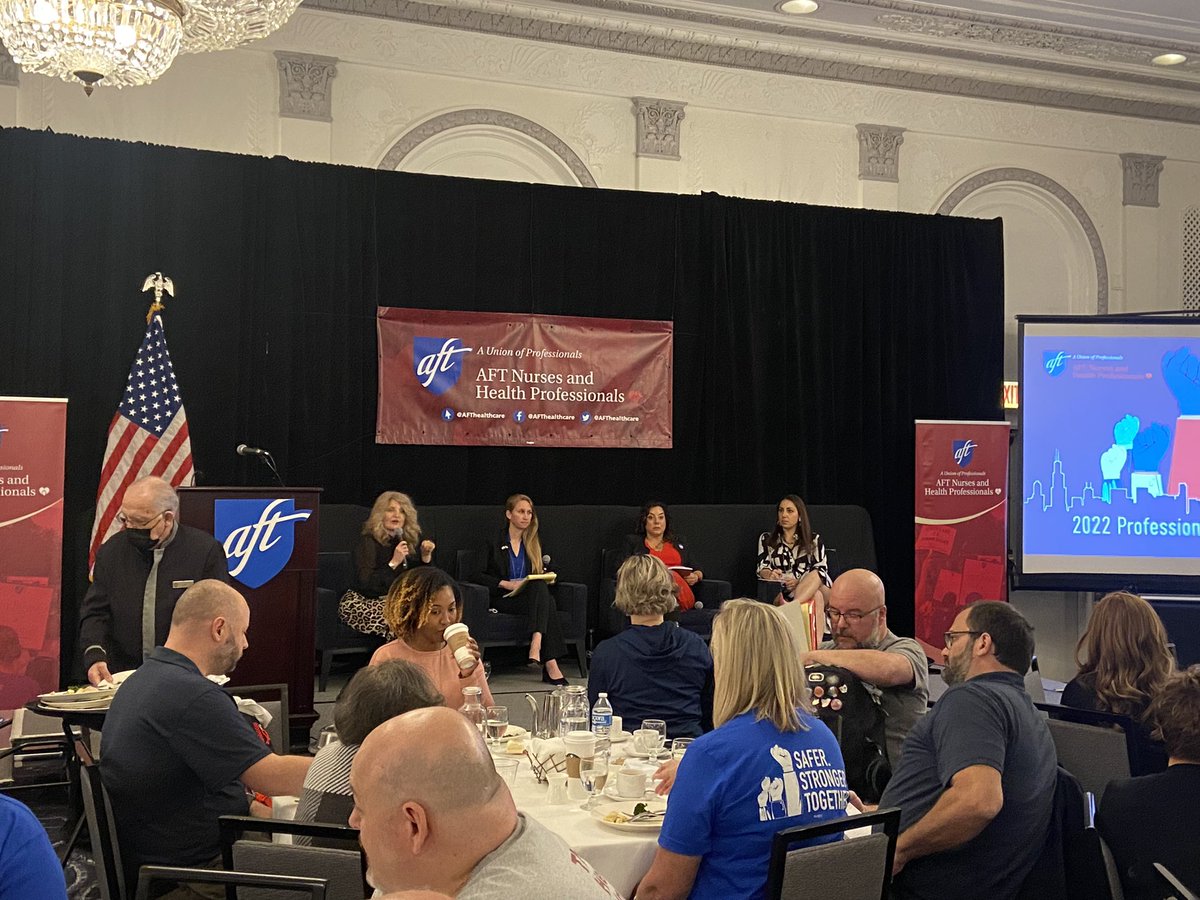 AFTHealthcare's tweet photo. We’re thrilled to have 3 legal experts join us to discuss efforts to criminalize medical care. Pamela Chandran from @myWSNA, Leila Jade Levi from @nwlc, and Simone Chriss from @SouthernLegal
#AFTHCUnion https://t.co/hp84H1BzLn