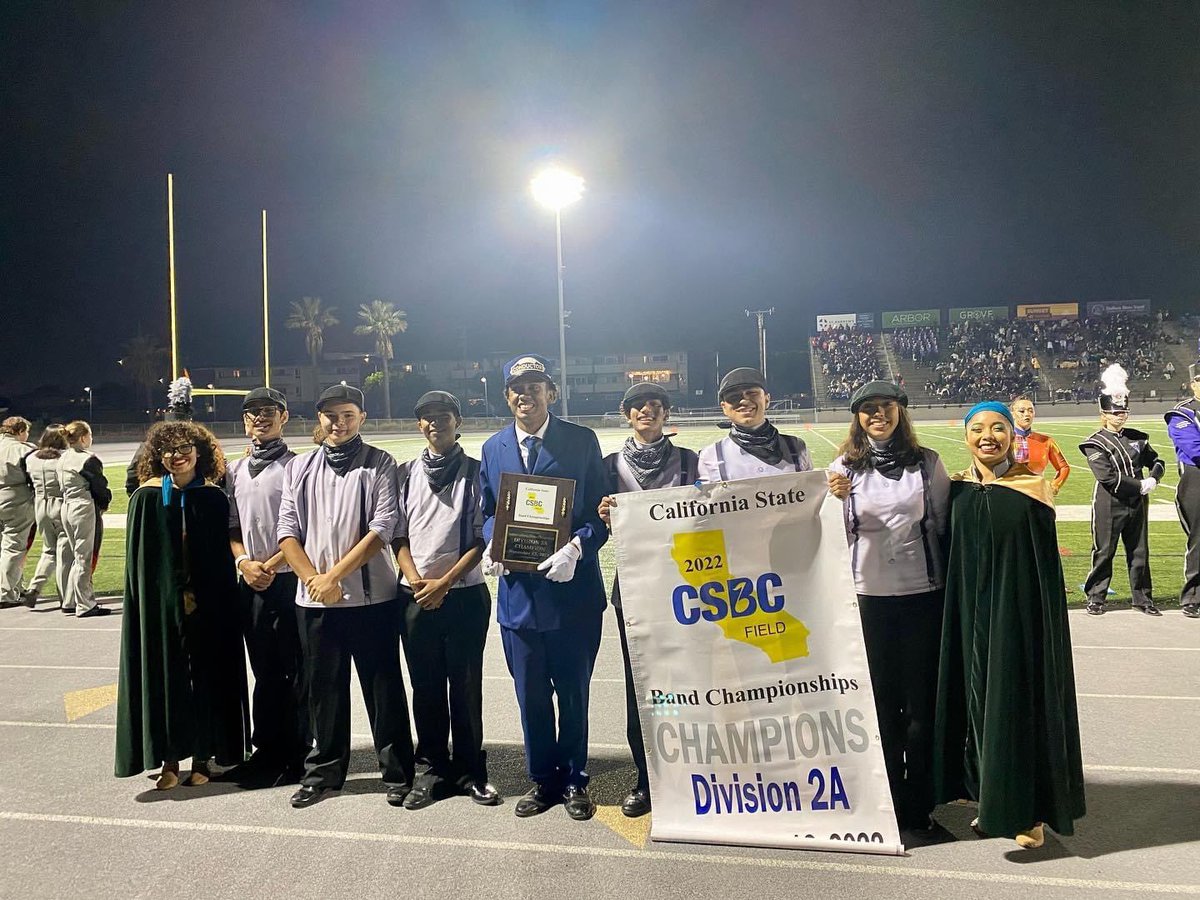 Congratulations to your Southern California Division 2A Champions, Damien Spartan Regiment! #CSBC2022 #WhereChampionsPlay