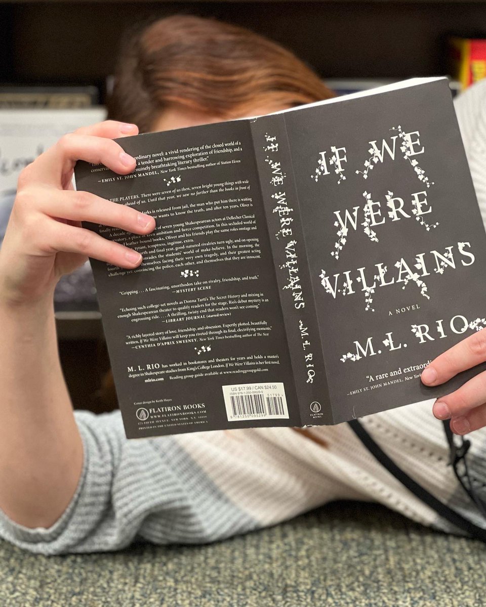 BNMcKinleyMall's tweet photo. Let’s set the stage: a group of young actors studying Shakespeare, a suspicious death, & a mystery waiting to unfold. Was it an accident, or is there something more malicious at play? Pick up #IfWeWereVillains by ML Rio to find out! 🎭 #mlrio #bestbninbuffalo #staffrecsunday https://t.co/DNQb6U1yGV