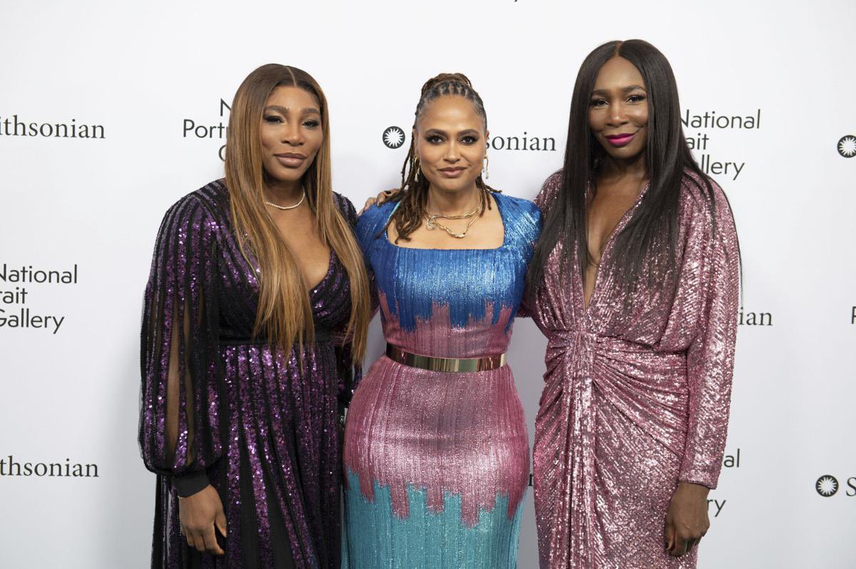 . <a href="/serenawilliams/">Serena Williams</a> <a href="/ava/">Ava DuVernay</a> and <a href="/Venuseswilliams/">Venus Williams</a> at the #PortraitGala last night. 
#PortraitOfANation