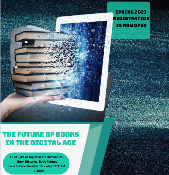 Marymount English (@mu_english) on Twitter photo Hi, <a href="/marymountu/">Marymount University</a>! Book Histories, Book Futures is a course all about books as containers of human imagination and memory, in a multiplicity of physical and digital forms. We'll study the history of books, their meaning, and their future. Check it out and register now! Hi, <a href="/marymountu/">Marymount University</a>! Book Histories, Book Futures is a course all about books as containers of human imagination and memory, in a multiplicity of physical and digital forms. We'll study the history of books, their meaning, and their future. Check it out and register now!