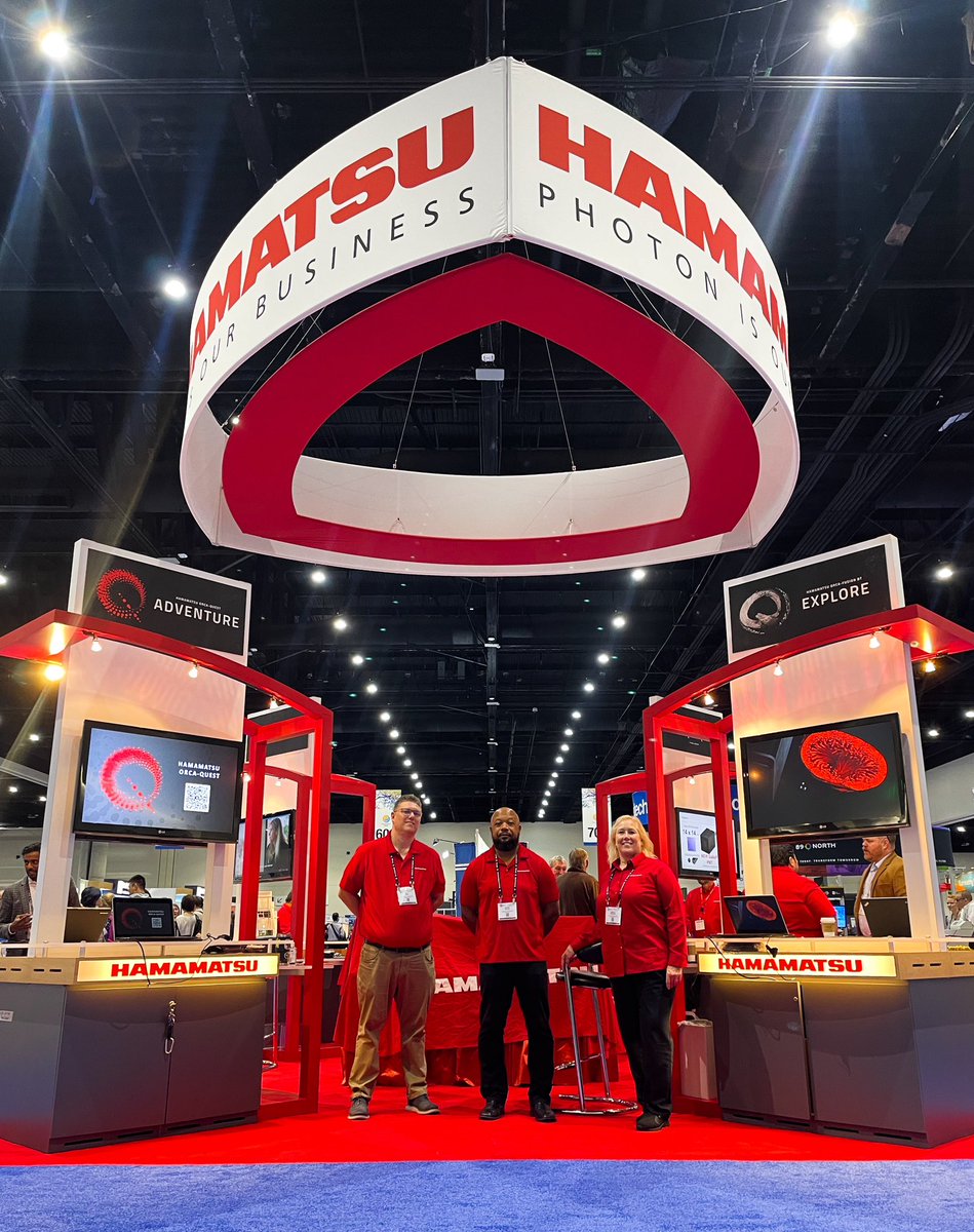 At #SfN2022?  Come visit <a href="/HamamatsuPhoton/">Hamamatsu</a> at booth 601.  We are ready to turn your imagining into imaging with our #scmos cameras, slide scanners and PMTs.  And 🤫 we might have some updates on new products, new t-shirts and our 2022 #sfn party. Ask us!