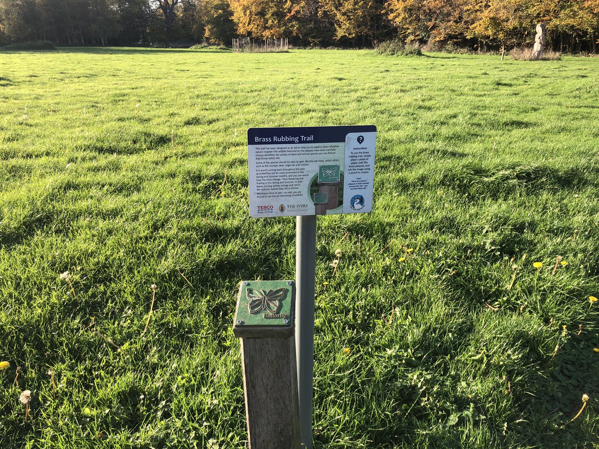 ValmanVal's tweet image. Explored the Colne Valley Iver walk. Views in the sun were beautiful. Did you know there is a brass rubbing trail at Swan Meadows?