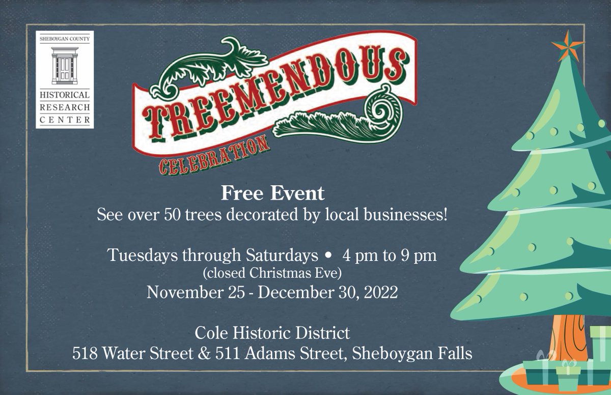 ResearchCenter2's tweet photo. Mark your calendars. Here's the schedule for A Treemendous Celebration at the Research Center. This is a free event. Sponsored by you community for your community. https://t.co/LKamY9DlCj