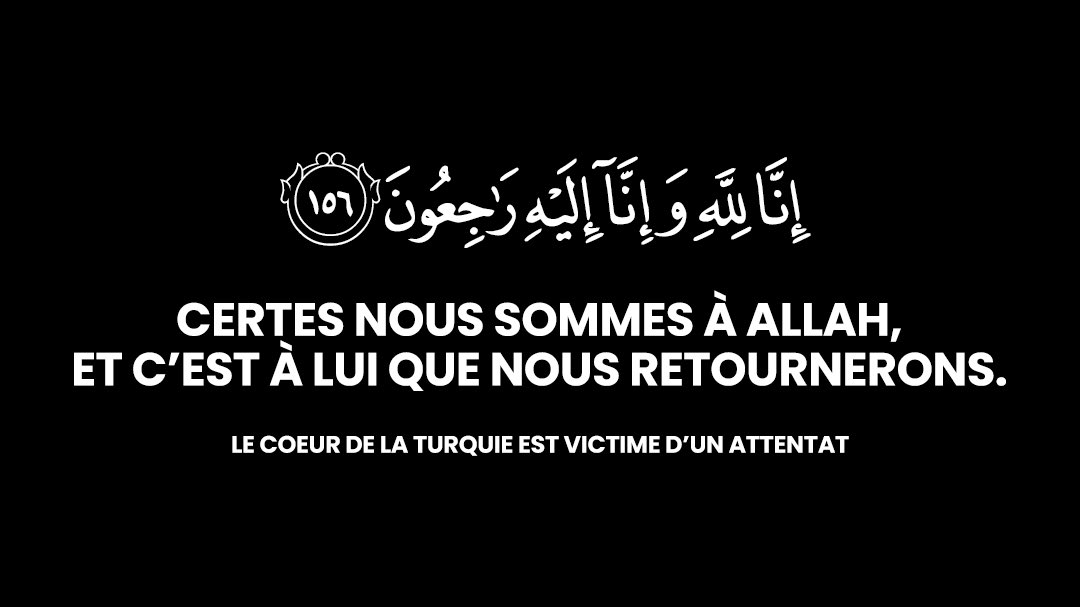 InstinctMus's tweet photo. 🚨 #Istanbul est victime, à l’instant, d’un attentat à la bombe faisant plusieurs victimes. 

Qu’Allah préserve la #Turquie ainsi que ses habitants, de tout mal apparent et caché.

Qu’Il instaure la paix et la sécurité dans nos pays et guide nos dirigeants sur le droit chemin … https://t.co/LFqbpn0a8y