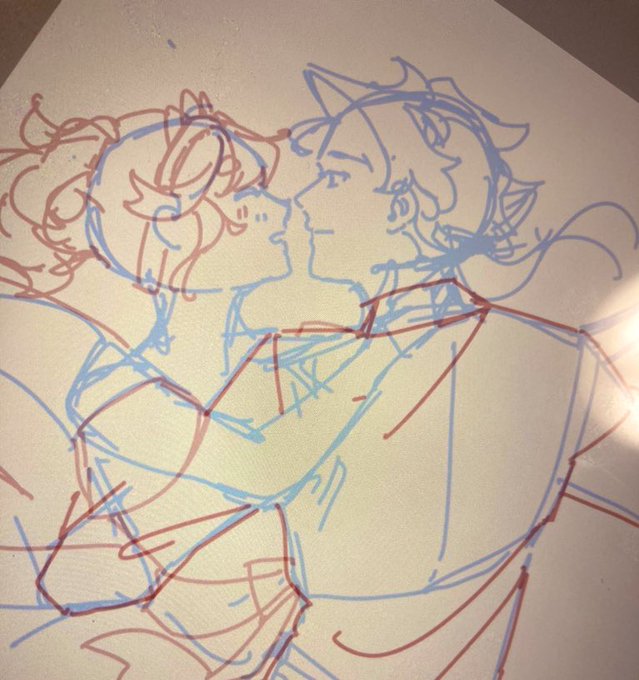 もうやけくそで絶対無さそうなぐらいデレデレに描いてる 