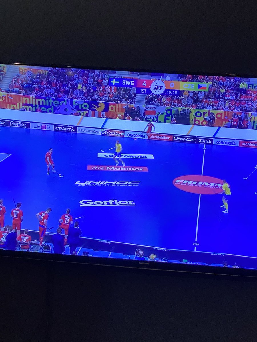 JarleHeitmann's tweet photo. Dessverre er som vanlig Sverige for suveren i innebandy, slik at VM-finalen mot Tsjekkia er i ferd med å bli uinteressant. Skjema for 18-2…? #ibno #innebandy https://t.co/jMQliFqCwz