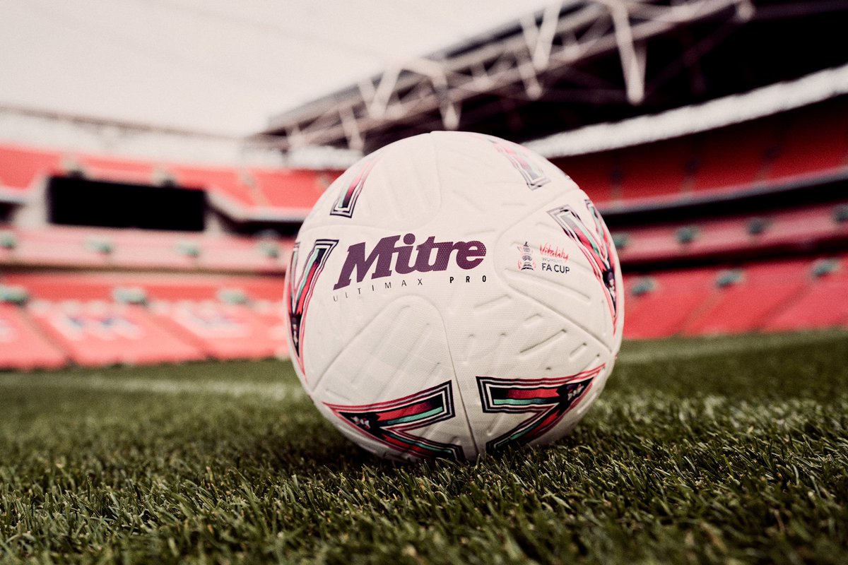 MitreSports's tweet photo. We’ll see this back on the Wembley turf in about 7 months time for the final. Who will be playing with it? #ReturnOfAnIcon #DifferentLeague https://t.co/H0rCqo3Pms