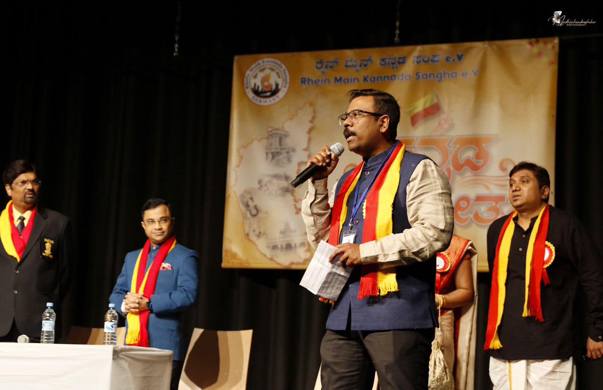 CGIFrankfurt's tweet photo. CG attended inauguration ceremony of foundation day of Karnataka state. He also appreciated efforts of @mail2rmks &amp; members of Kannada diaspora for enriching people to people connect between 🇮🇳 &amp; 🇩🇪through various initiatives in the field of culture, literature, arts and sports. https://t.co/8uye33VPm2