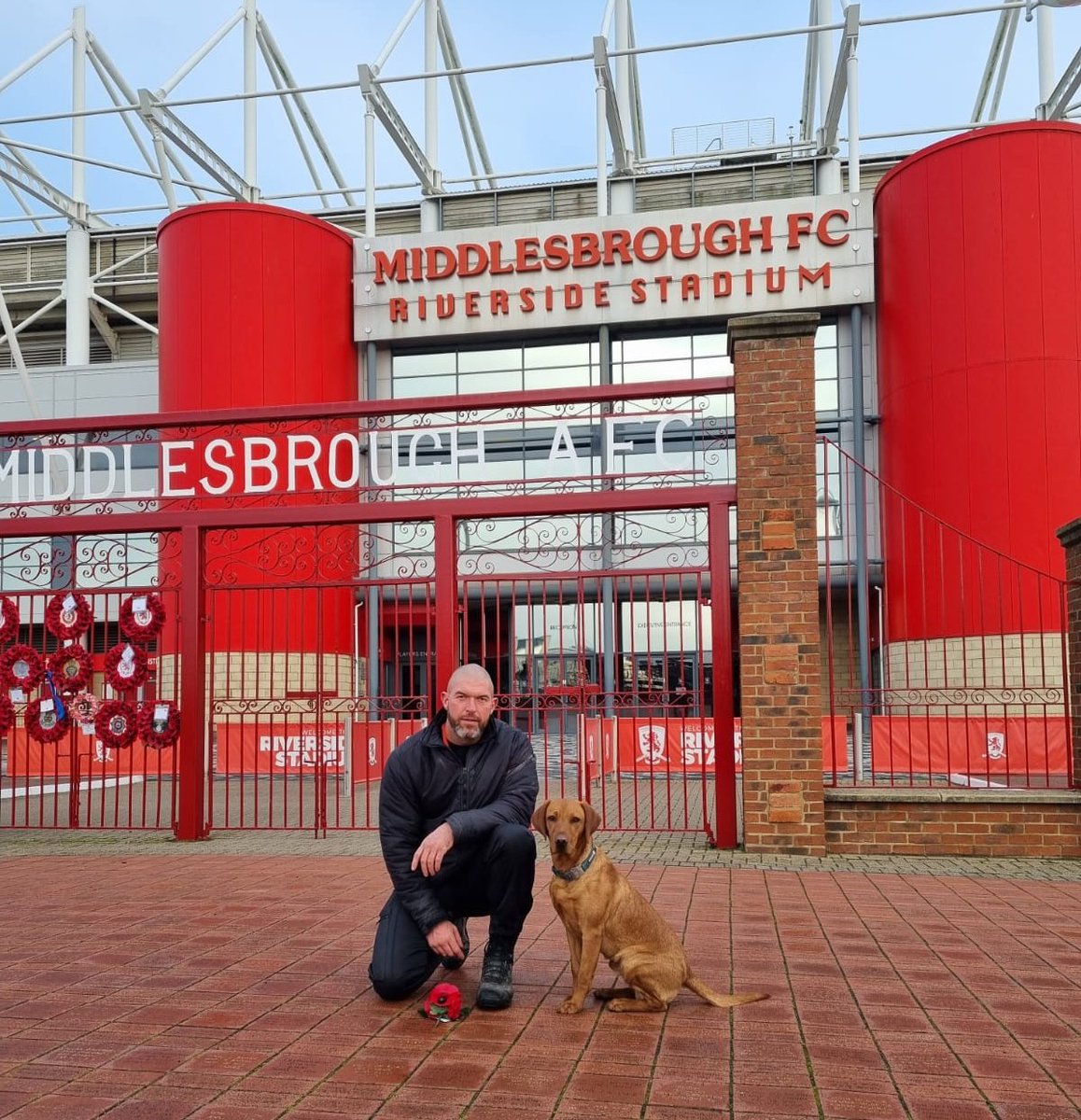 Worked today, getting in some training hours for PD Harper over at the Riverside Stadium, as he's not been here for quite a while.
Today he's done building, stadium seating, open area and vehicle searches, with 100% detection rate 👍