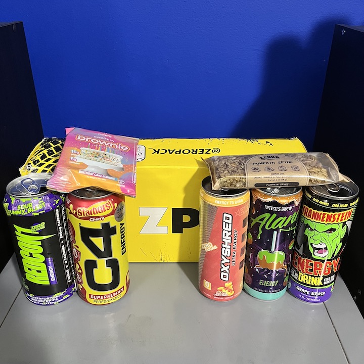 CaffeineMan1's tweet photo. Another great box from @BEZ3RO and another successful Livestream Unboxing. Check out my channel for the replay! #Zeropack #energydrinksubscitpion #subscriptionbox #energydrinks #energy #caffeine #sugarfree https://t.co/eNElqKeO4L