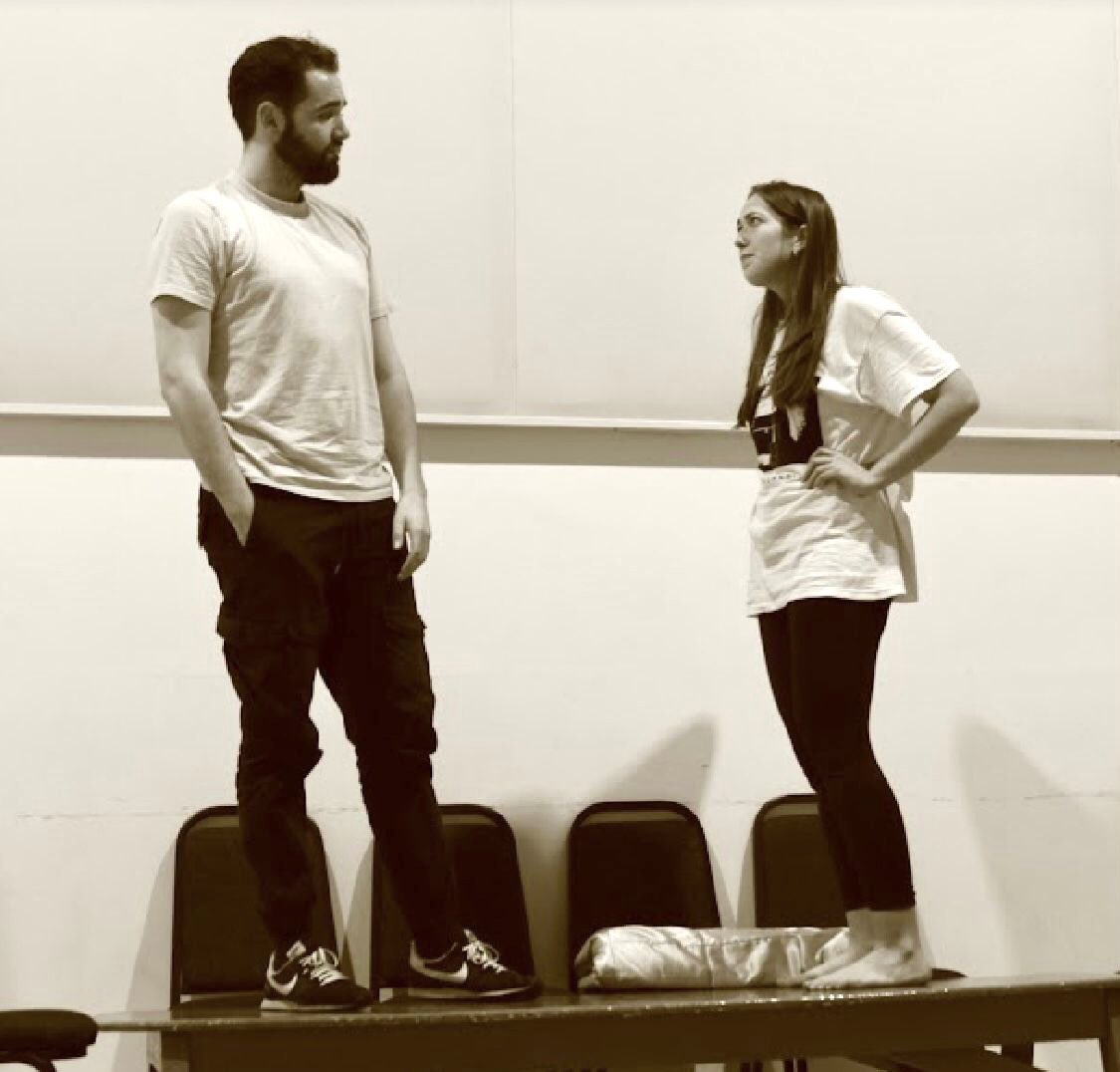 AnseoT's tweet photo. 💫Anseo|Anois Autumn Season - ‘Paler, Still’ by Oonagh Wall💫 behind the scenes with our two lead actors Amy Kidd &amp; Eanna Grogan &amp; also our director Eftychia Spyridaki ❤️ Showing at @smockalleytheatre Nov 22-26th! Get your tickets now 👉 https://t.co/UqpT1jKkdP https://t.co/jdbkjWRmYV