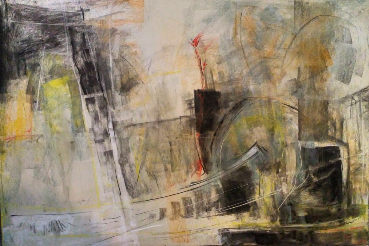 HaniehKorkchi's tweet photo. Drawing | charcoal on paper | 100x70 | abstract
#drawings #absractexpressionism #abstractart https://t.co/X3GikZadie