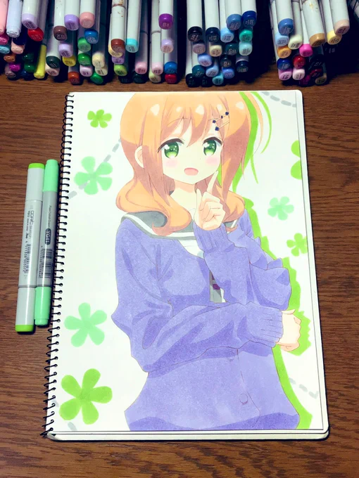 画像フォルダ整理してたら、アナログ時代の模写絵達がでてきてほほえま〜 