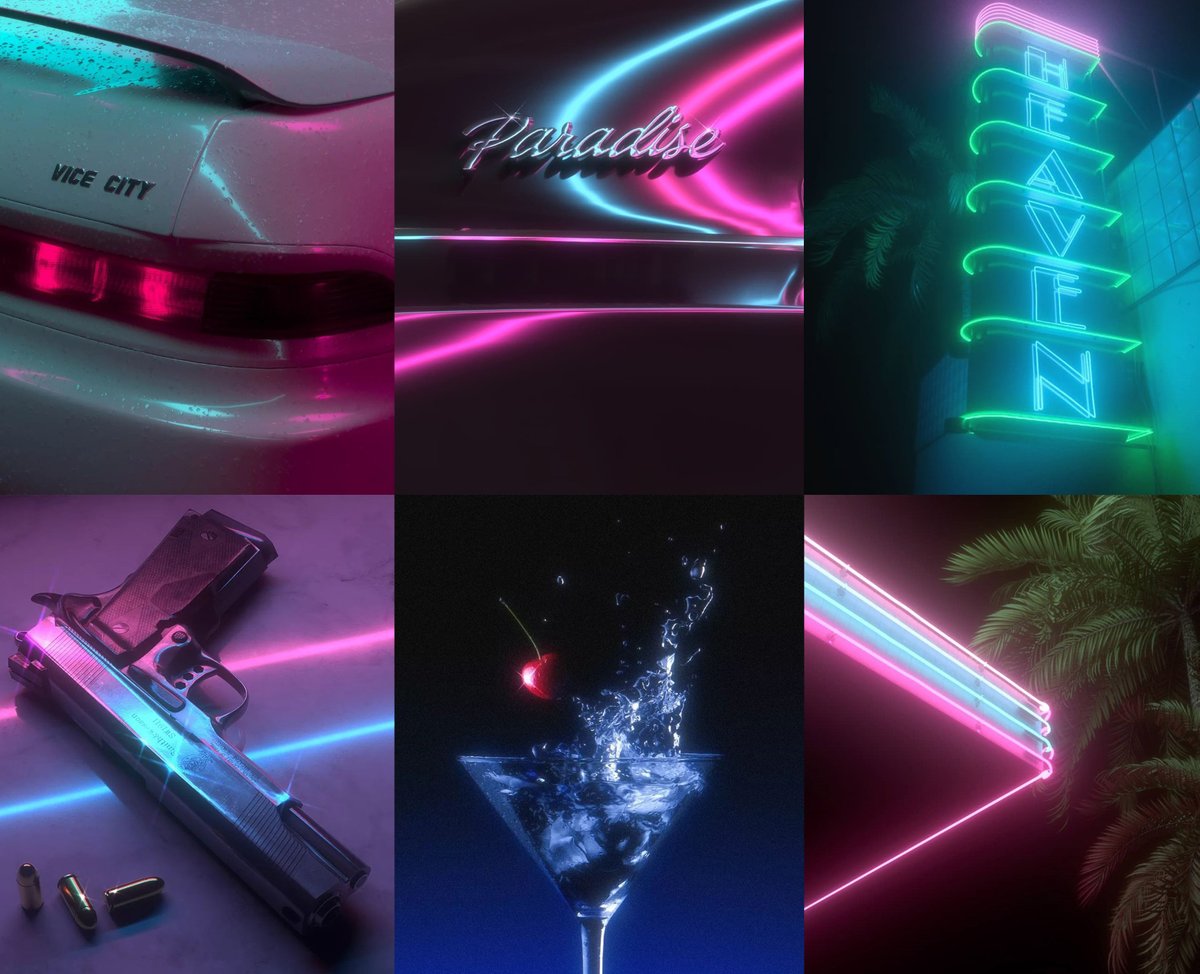 ℕ𝕖𝕠𝕟 𝔻𝕣𝕖𝕒𝕞𝕤

Some aesthetic 80s-neon 3d renders i was doing before i got involved with portraits

Really enjoyed doing these, might release them in the future as a collection 🌴⚡️

#3dart #80s #NFTs #NFTCommunity