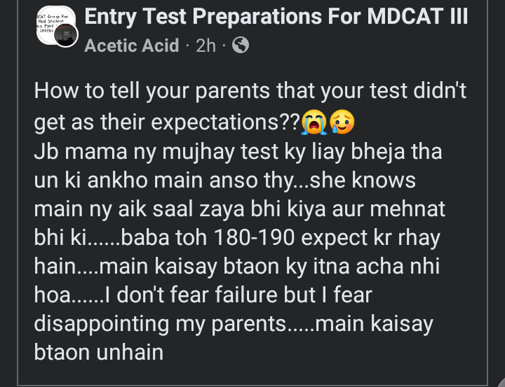 Difficult moment for anyone probably 💔.
 #mdcat2022