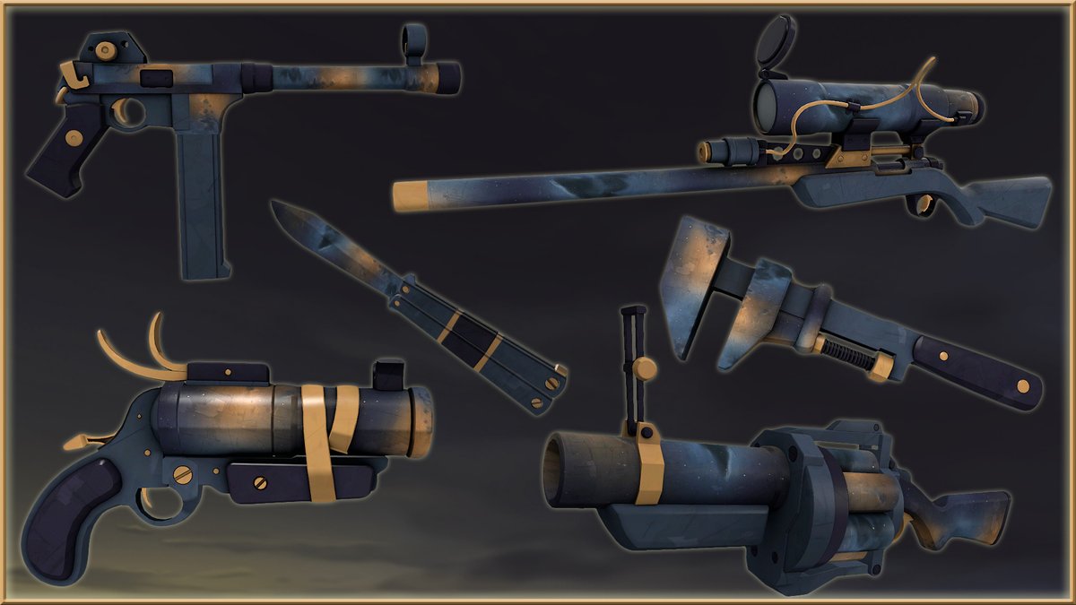 TF2 Emporium on Twitter "New Smissmas War Paint, War Paint After Dark