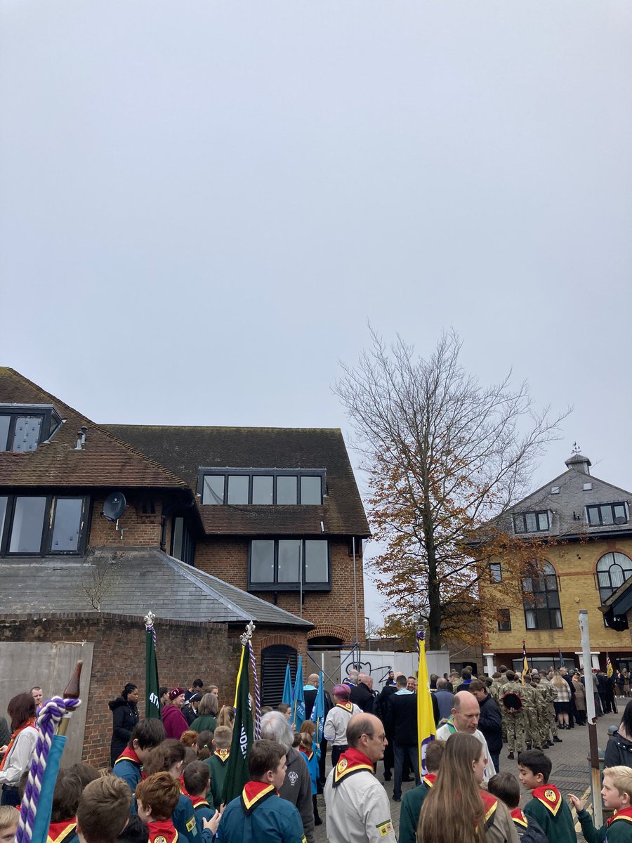 Remembrance Day parade with the Scouts at Horley