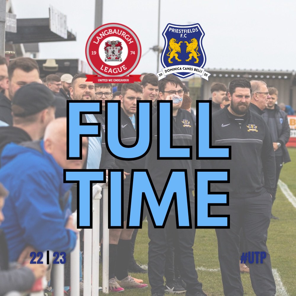 PriestfieldsFC's tweet photo. FT: @StokesleyWFC 5 - 3 @PriestfieldsFC 

⚽️⚽️ @callumcuthbert
⚽️ @OliverMyers_ 
🟥 @Probsonpatch88 

MOTM🏅 @callumcuthbert 

Just didn’t get going today. We are out of the County Cup.

#UTP🔵 https://t.co/UdJMwjYgpf