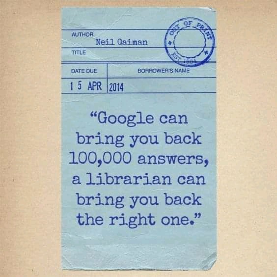 Librarian appreciation post! 📚 
📷 Unknown