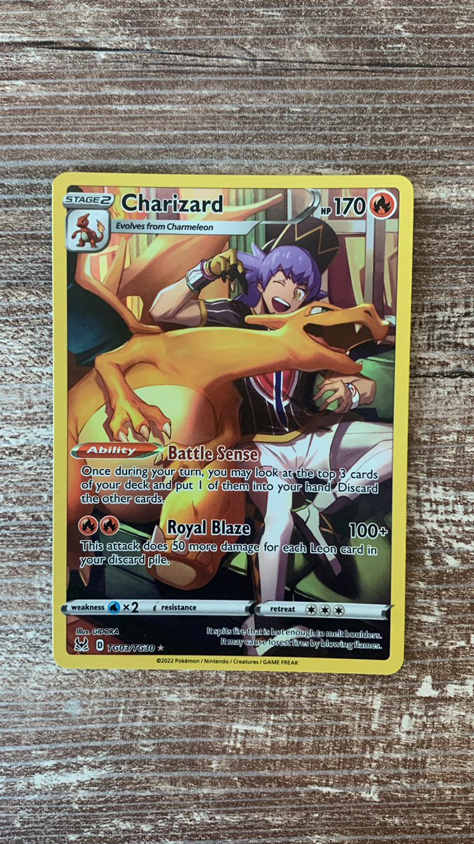 Giving away this nice Lost Origin card at 300 followers. Might be a while 😜

All followers will be eligible

#Charizard TG card. (TG03)

-Like
-Follow
-Share (to get there quicker)

Thanks you all for supporting!
#PokemonTCG #PokemonCenter