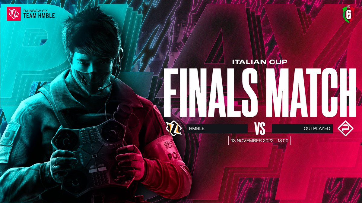 TeamHmble's tweet photo. The last dance in the #ItalianCup 🔥 We want the medal🥉

🆚 @aNc_Outplayed
⏰ 18:00
📺https://t.co/13uJcvIVQ5

@PGEsportsIT @Rainbow6IT #behmble https://t.co/hS3viDNFEs