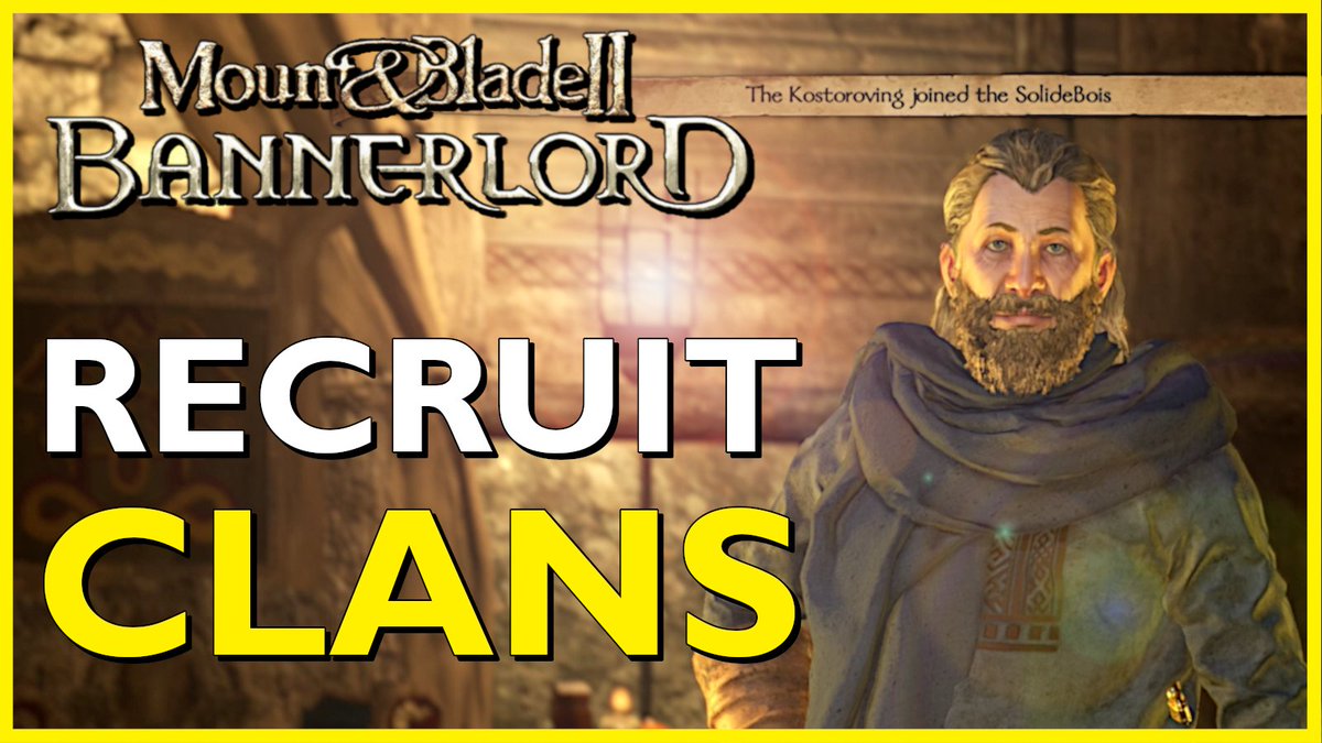 OdkaSolut's tweet photo. Do you want your own 🔥VASSALS 🔥?

How to Recruit CLANS in #Bannerlord : 

https://t.co/1MyClaUZtd

#Mount_and_Blade #PCGaming https://t.co/kL1n7M2Ahx