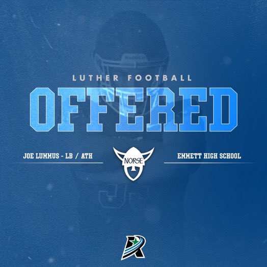 Super excited to finally say, after talking to coach <a href="/Coach_T_Souza/">Coach-Tim Souza</a> Souza during my vist at Luther College, I have received my first College football offer, to not only Pursue schooling but also continue my athletic career. <a href="/BrandonHuffman/">Brandon Huffman</a> <a href="/coachhargitt/">Coach Hargitt</a> <a href="/dakperry15/">Dakota Perry /</a>