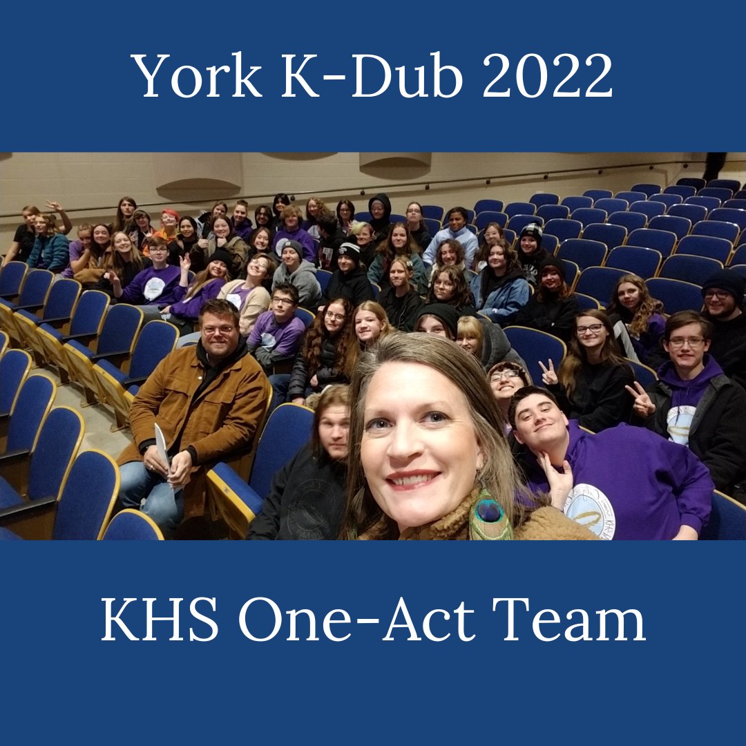 We had a great time at York High School!
Congratulations to our Outstanding Actors &amp; Actresses: 
Lena Meyer
Hayden Markussen 
Emma Turner 
Eamon Campbell 
Wednesday Fielder 
Megan Janicek
Zane Holoubeck 
Gigi Dolence 
Evelyn Lefeber
Alicia King
Willa LaClair 
Maxwell Mizner