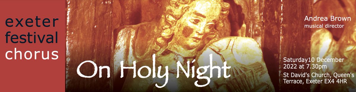 We are looking forward to welcoming our audience to our next concert. You have a second opportunity to hear us sing Charpentier's beautiful Messe De Minuit as well as Schuzt's The Christmas Story which we will be singing in English alongside the talented tenor Gregory Steward.