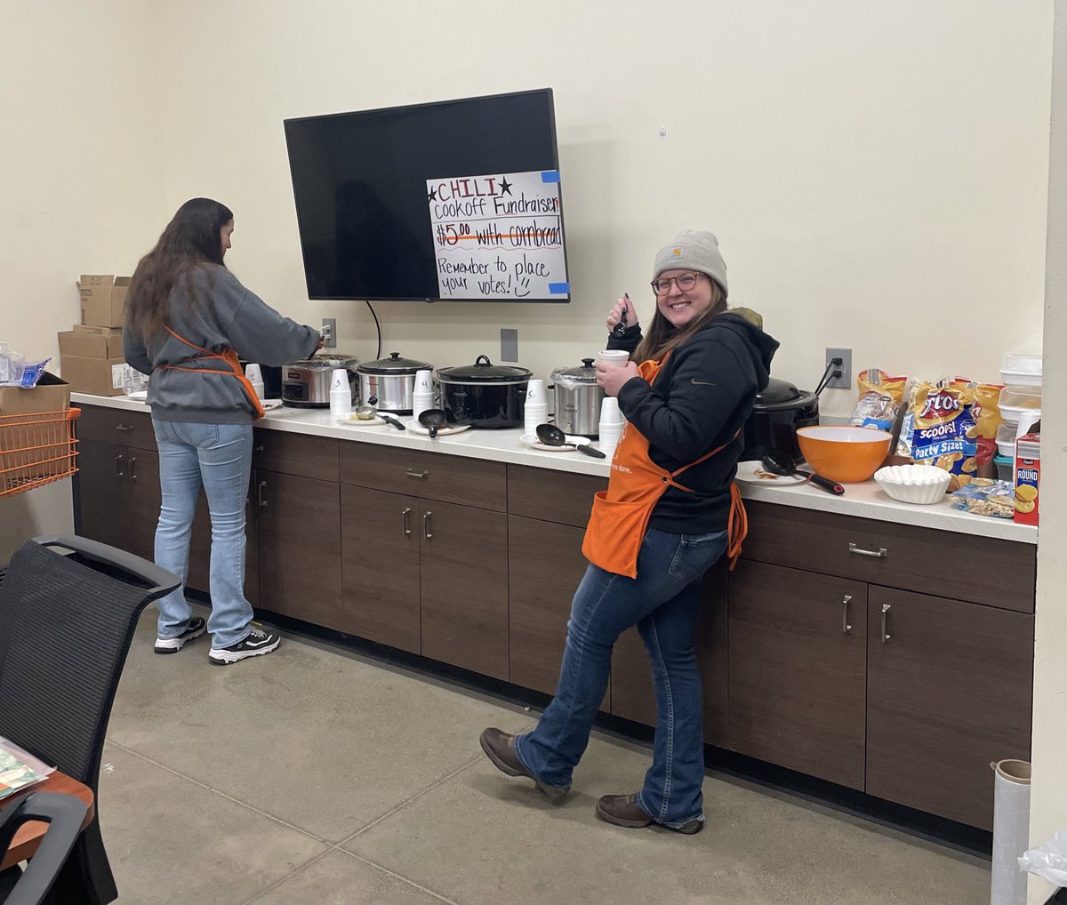 Emily Brown (@redheadems) on Twitter photo Chili cook off on this βchiliβ day! All proceeds to the Employee fund! <a href="/AkronHomeDepot/">Akron Home Depot</a> @mpmorgan13 <a href="/sean_maione/">sean maione</a> @EllieMay_824 Chili cook off on this βchiliβ day! All proceeds to the Employee fund! <a href="/AkronHomeDepot/">Akron Home Depot</a> @mpmorgan13 <a href="/sean_maione/">sean maione</a> @EllieMay_824