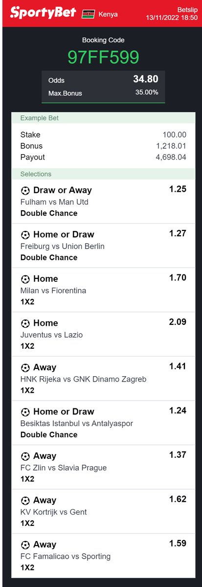 BETTING_254's tweet photo. 30 ODDS

97FF599

EDIT to your preference
STAKE RESPONSIBLY https://t.co/5r3YbCKe8Y