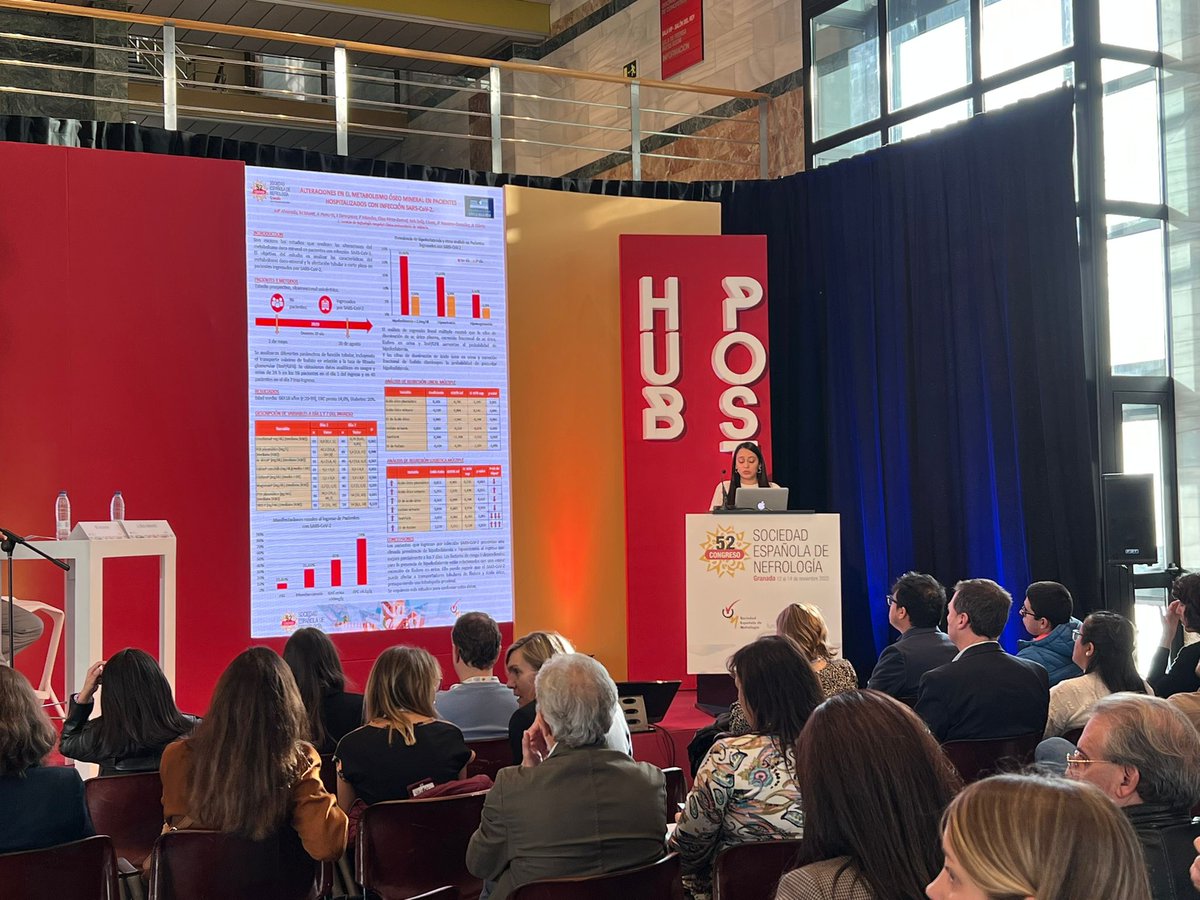 La Dra. Alvarado del <a href="/GVAclinic/">Hospital Clínic de València</a> de Valencia explica las alteraciones del metabolismo óseo mineral en pacientes hospitalizados por COVID-19 y abre líneas novedosas de investigación. Premio al mejor e-poster #Senefro22