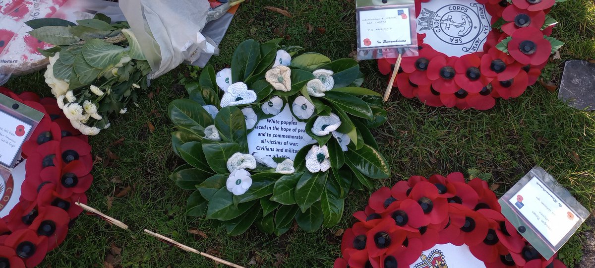 willbryce17's tweet photo. Very nice #WhitePoppy wreath laying ceremony in #leamingtonspa - always peaceful, always significant. #Peace https://t.co/NB83LMXVd1