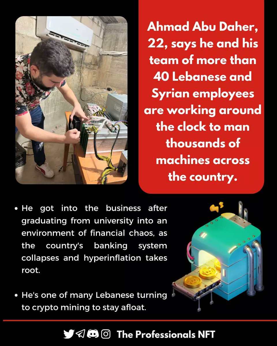 TheProfNFT's tweet photo. It has been 26 months since Abu Daher first set up shop, and he says that business is thriving.

Follow 👉 @TheProfNFT 

#bitcoinmining #bitcoinnews https://t.co/AN4gIM8hgp