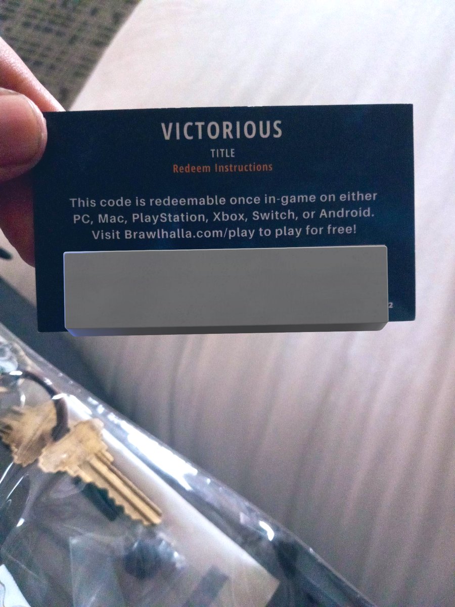 Rare BCX Victorious Title Giveaway! 

How To Enter:
1. Like
2. Retweet
3. Follow me &amp; <a href="/SkreachBH/">SkreacH 🧊</a> 
4. Tag 3 friends below for more Entries!

Goodluck! 🍀 

Giveaway ends this Week!

#Brawlhallagiveaway #Brawlhalla #BCX2022