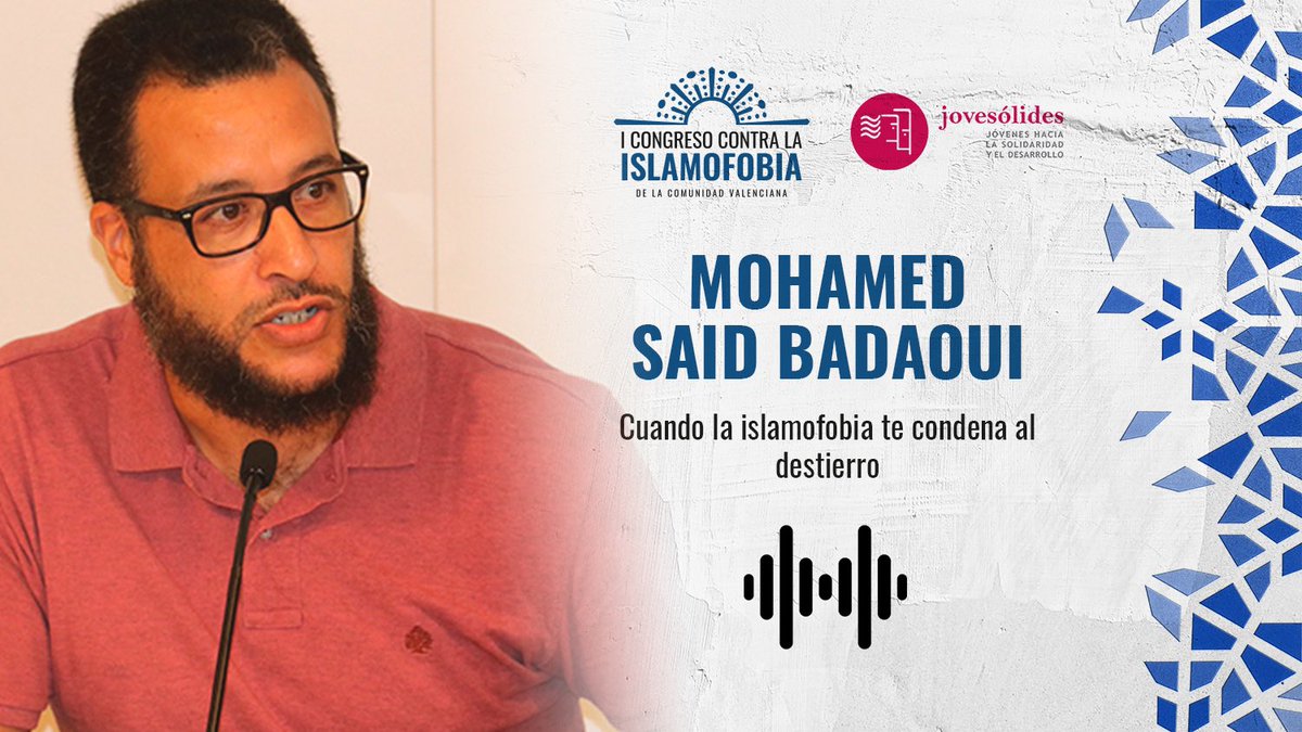 📞Escucha la intervención de <a href="/MohamedSaidBad2/">Mohamed Said Badaoui</a> en el I Congreso contra la #Islamofobia de la CV.

Habla de su caso como “racismo institucional”, sobre la ola de apoyos que ha recibido y explica cómo es su vida en el CIE de Barcelona.

🎬youtu.be/JxIv-LsNBhM

#MaiMésIslamofòbia