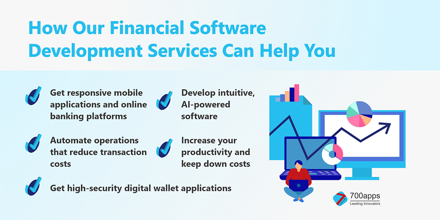 700apps's tweet photo. Are you struggling to develop a sound operational model that accommodates the customer’s ever-changing demands in the financial industry? We are here to help! Read all about our digital transformation services for the financial industry here!
#700Apps #DigitalTransformation https://t.co/6jAMCj2gwy