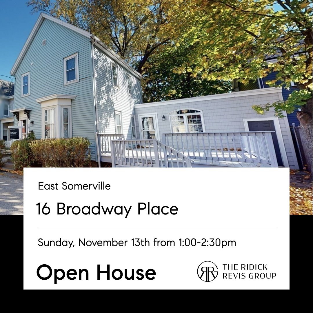 SueRevisRE's tweet photo. OPEN HOUSE — 19 Broadway Pl, Somerville
Sunday 11/13 1:00-2:30pm
4 Bed / 2 Bath / $749,000

A fantastic single-family home is in the heart of East Somerville! The recent complete renovation of this home tucked in at the end of a small dead-end street shines.

#ridickrevisgroup https://t.co/d6w8DMUDNx