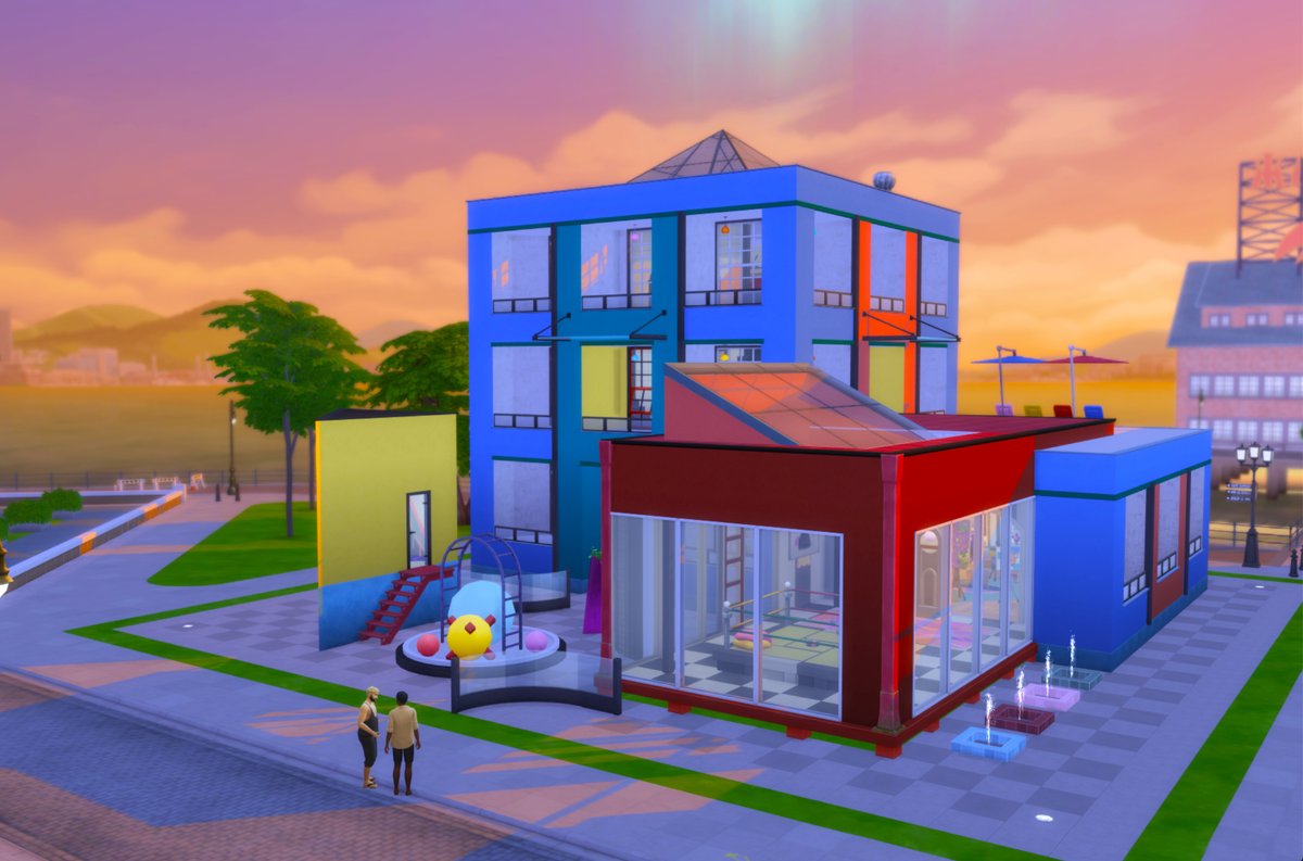 patrick_creates's tweet photo. A few screenshots from the Arts Center! #ShowUsYourBuilds #Sims4 #Sims4Build #PastelPop #NoCC https://t.co/Sf1sldOVXu